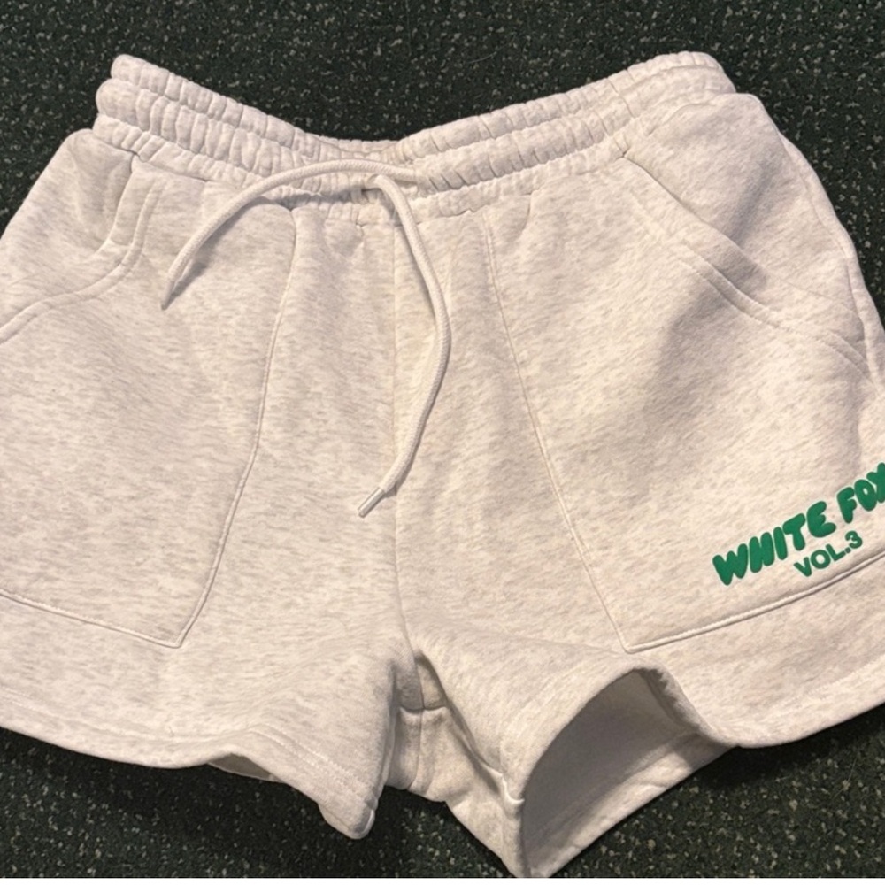 White Fox Boutique Heather Gray Athletic Shorts